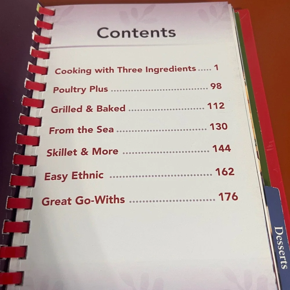 Favorite Brand Name 3 Ingredient Cookbook 3-in-1 Appetizer Dinner Dessert 2008‎
